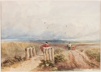Moorlandschaft mit Figuren
